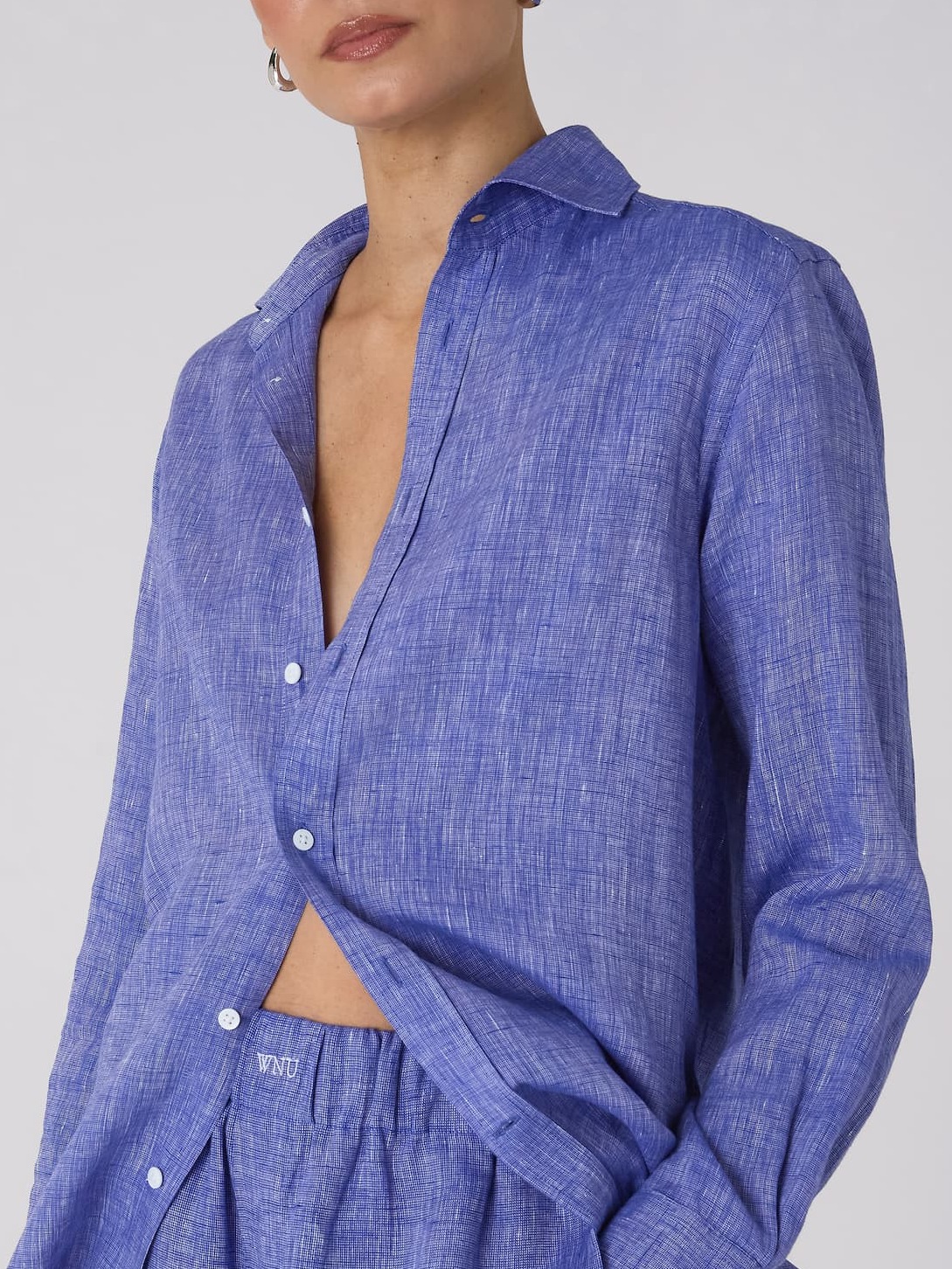 The Boyfriend: Linen, Lapis Blue