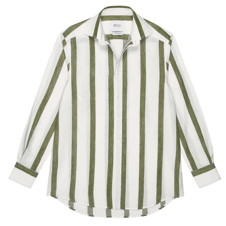 The Boyfriend: Weave, Khaki Stripe 