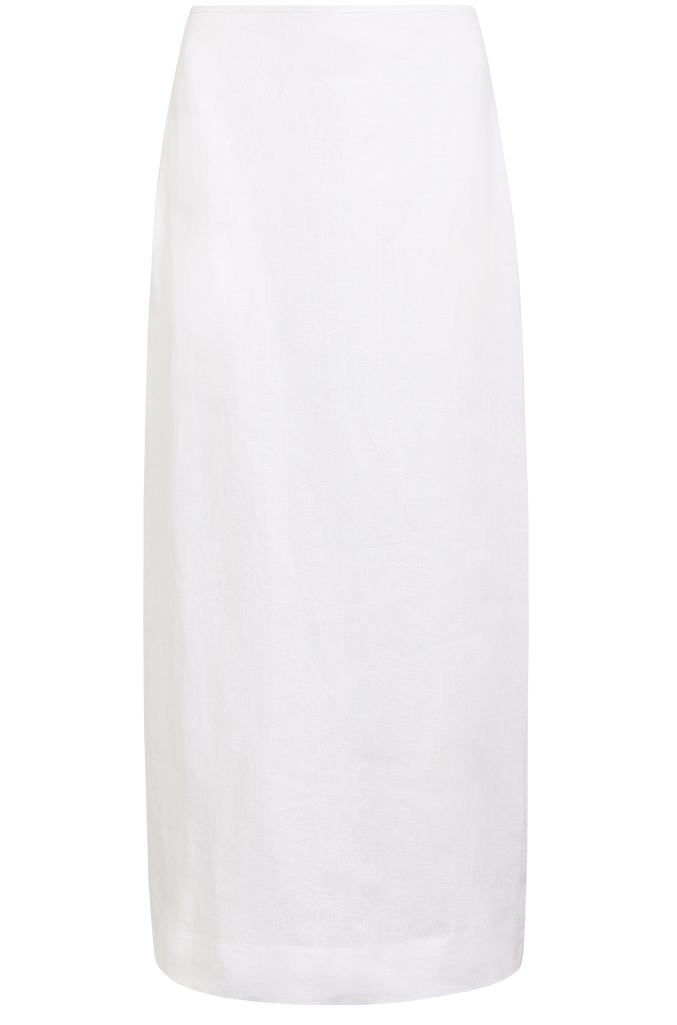 Clara Skirt: Linen, White