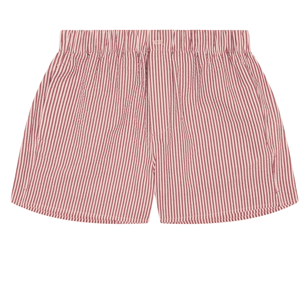 The Boxer: Seersucker, Pink and Berry Stripe