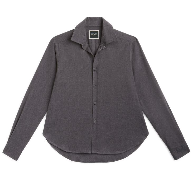 The Classic: Fine Brushed, Dark Grey in 100% Cotton