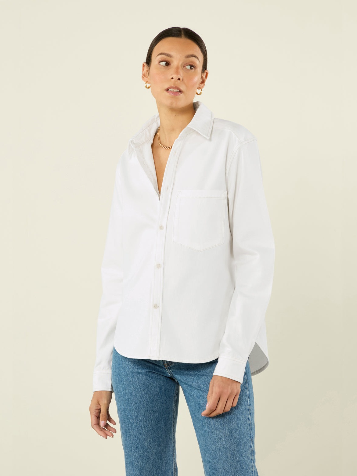 The Classic: Denim, White