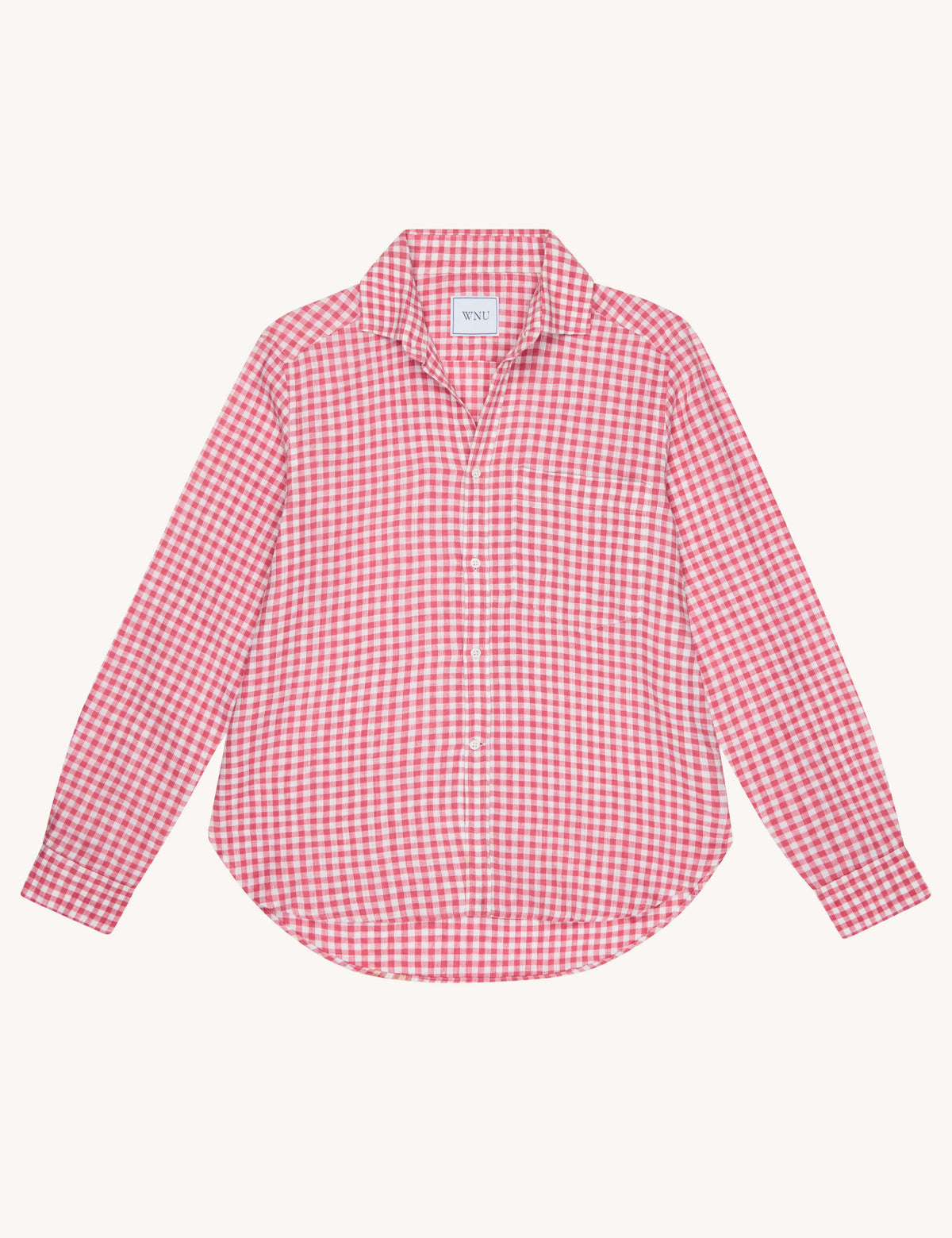 Classic Red Gingham Linen