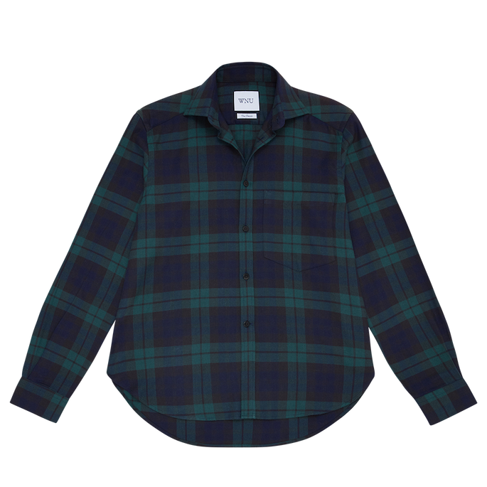 The Classic: Fine Brushed, Heritage Green Plaid