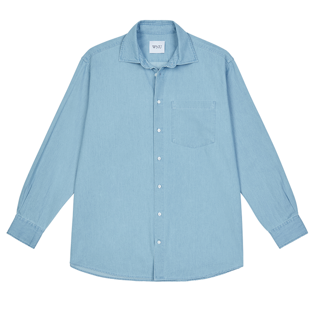 The Oversized: Chambray, Light Blue