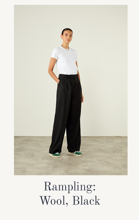 The Rampling: Trouser, Wool Black