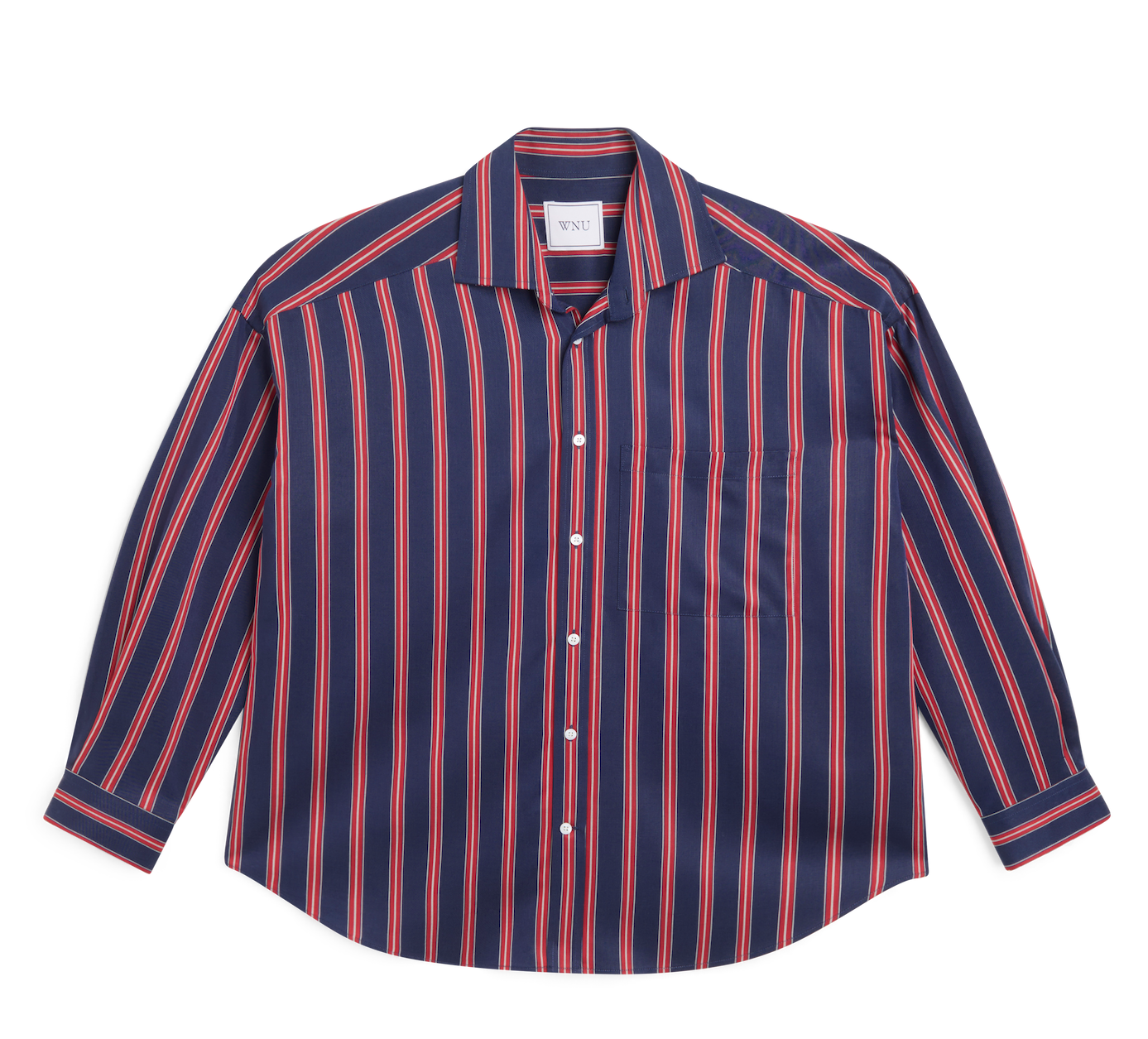 The Weekend: TENCEL™ Lyocell, Navy Blue and Red Stripe