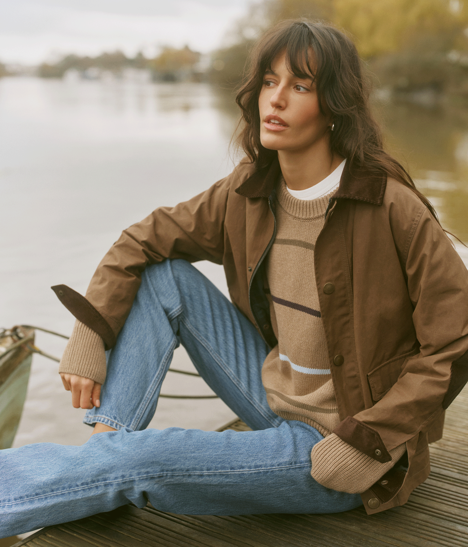 Kent Jacket: Wax Cotton, Chocolate