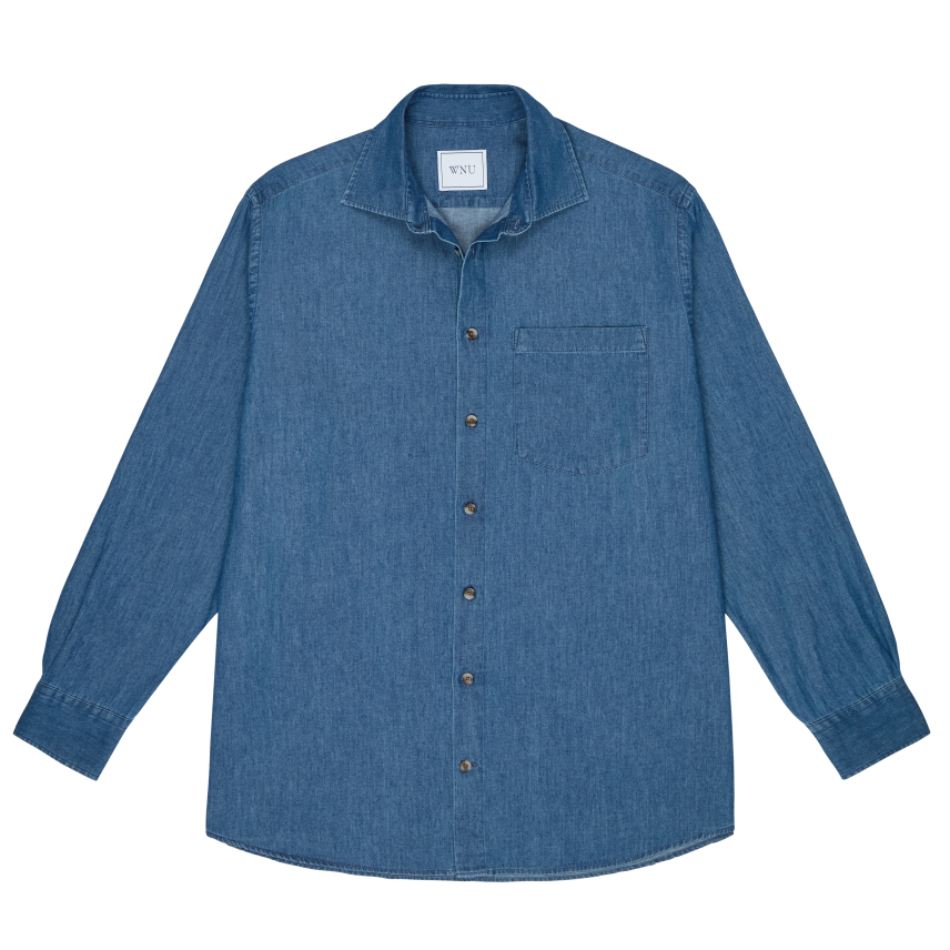The Oversized: Chambray, Blue