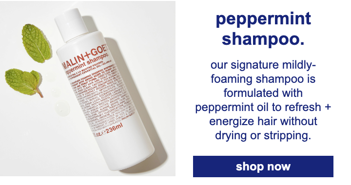 peppermint shampoo.