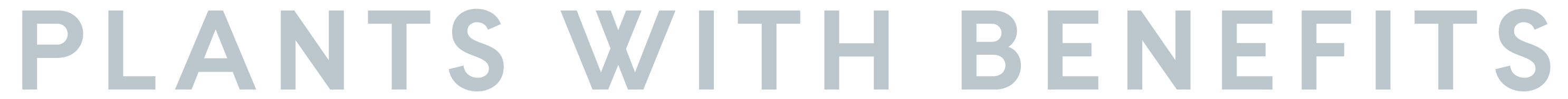 Plants With Benefits