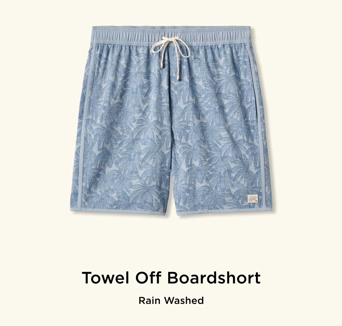 Towel Off Boardshort - Rained Washed