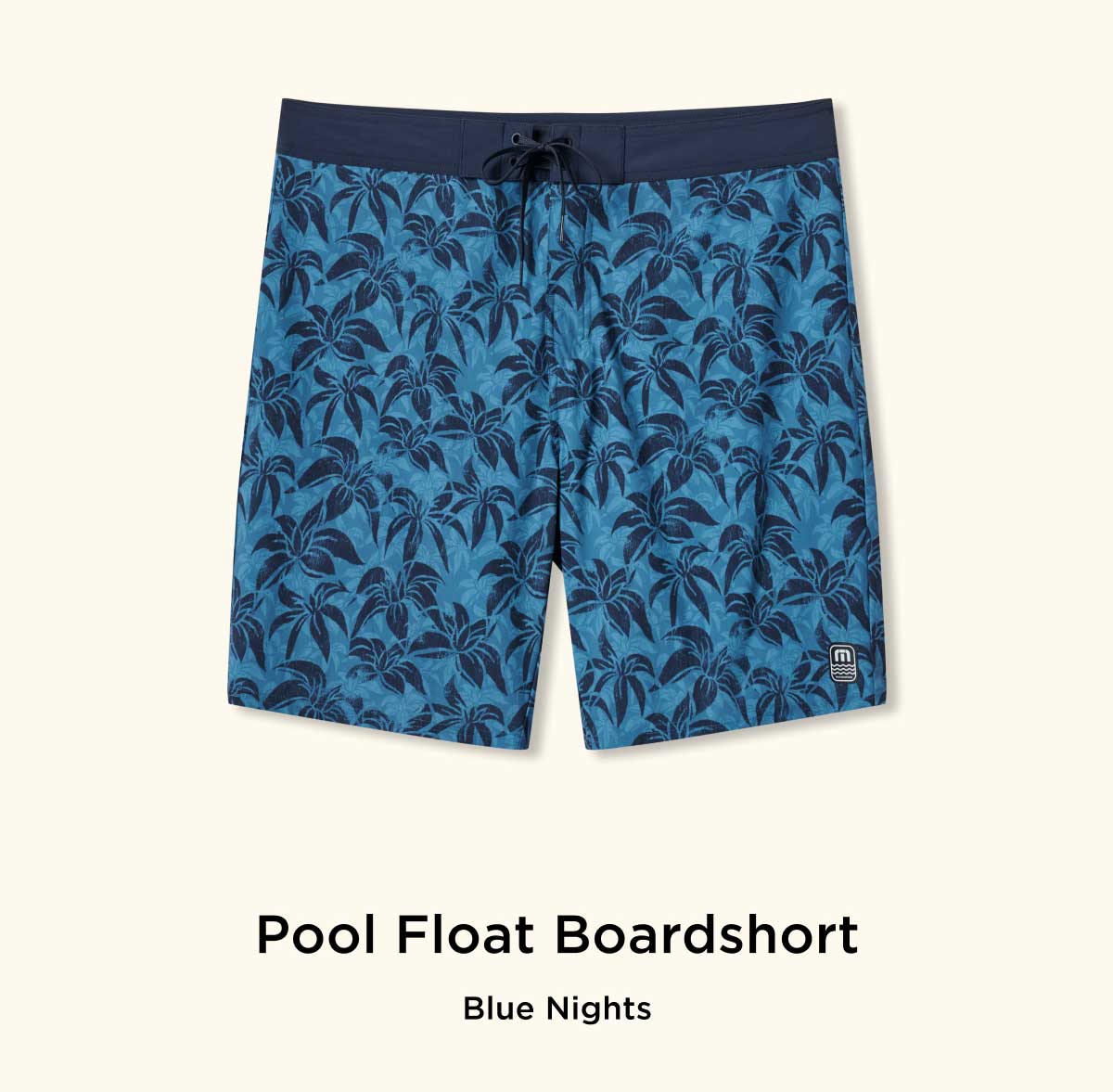 Pool Float Boardshort - Blue Nights