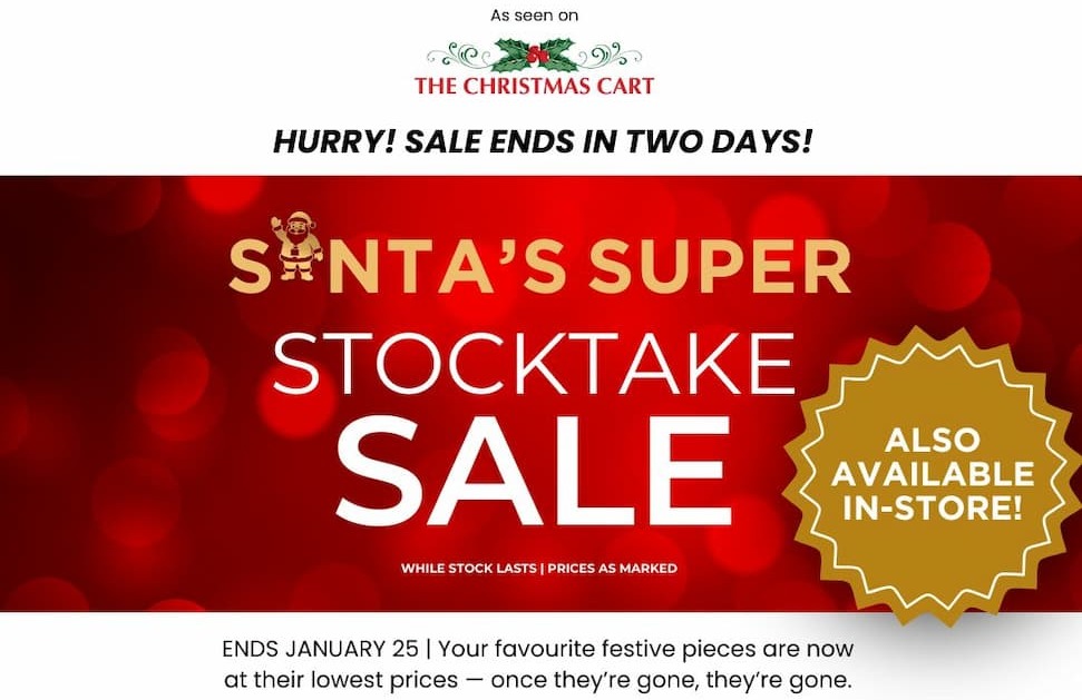 Santa's Super Stocktake Sale