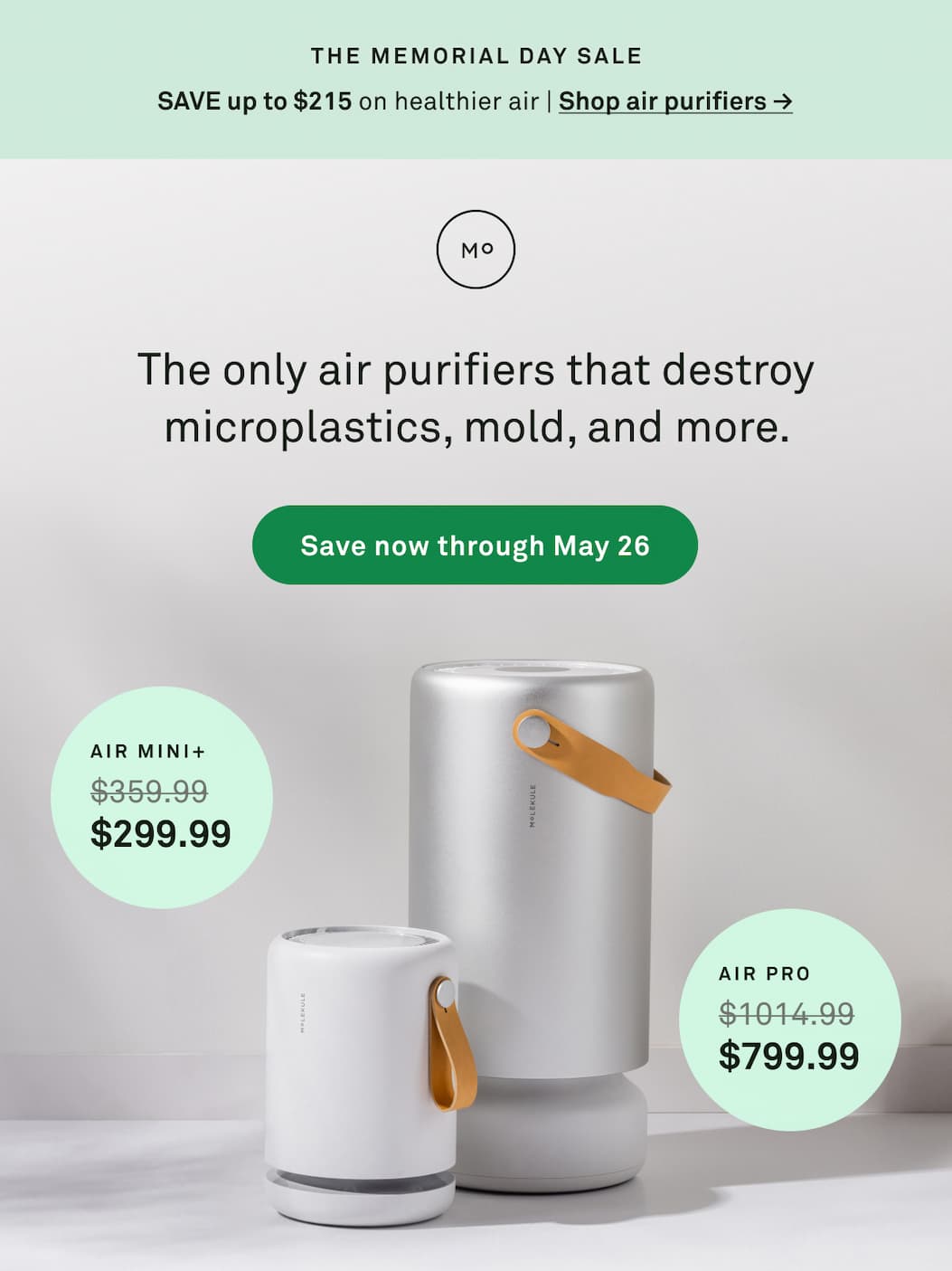 The Molekule Memorial Day Sale: Save up to $215