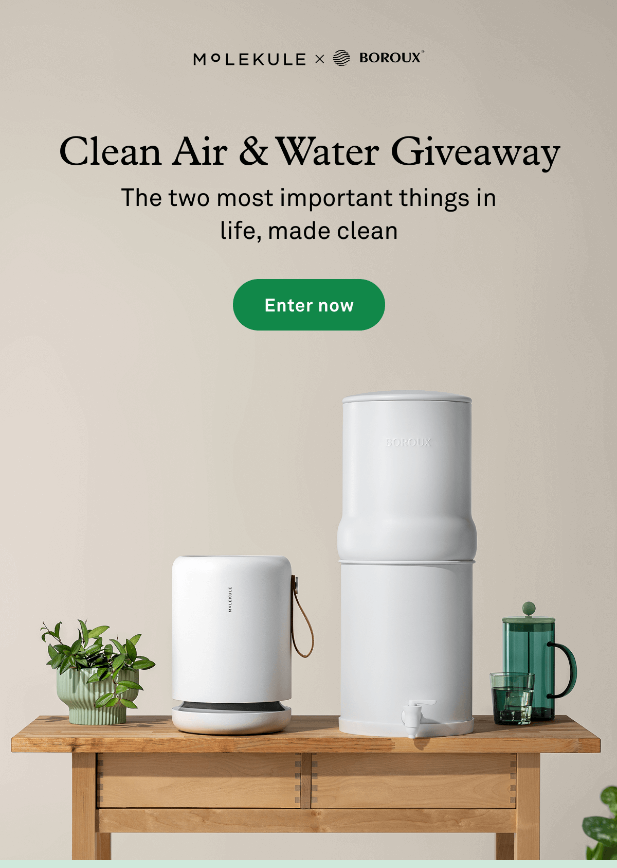 Clean Air and Water Giveaway with Molekule x Boroux Clean Air and Water Giveaway with Molekule x Boroux