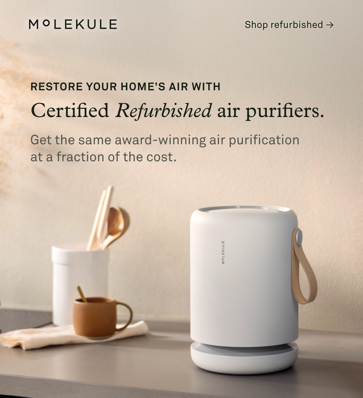 Restore your home's air with certified refurbished air purifiers