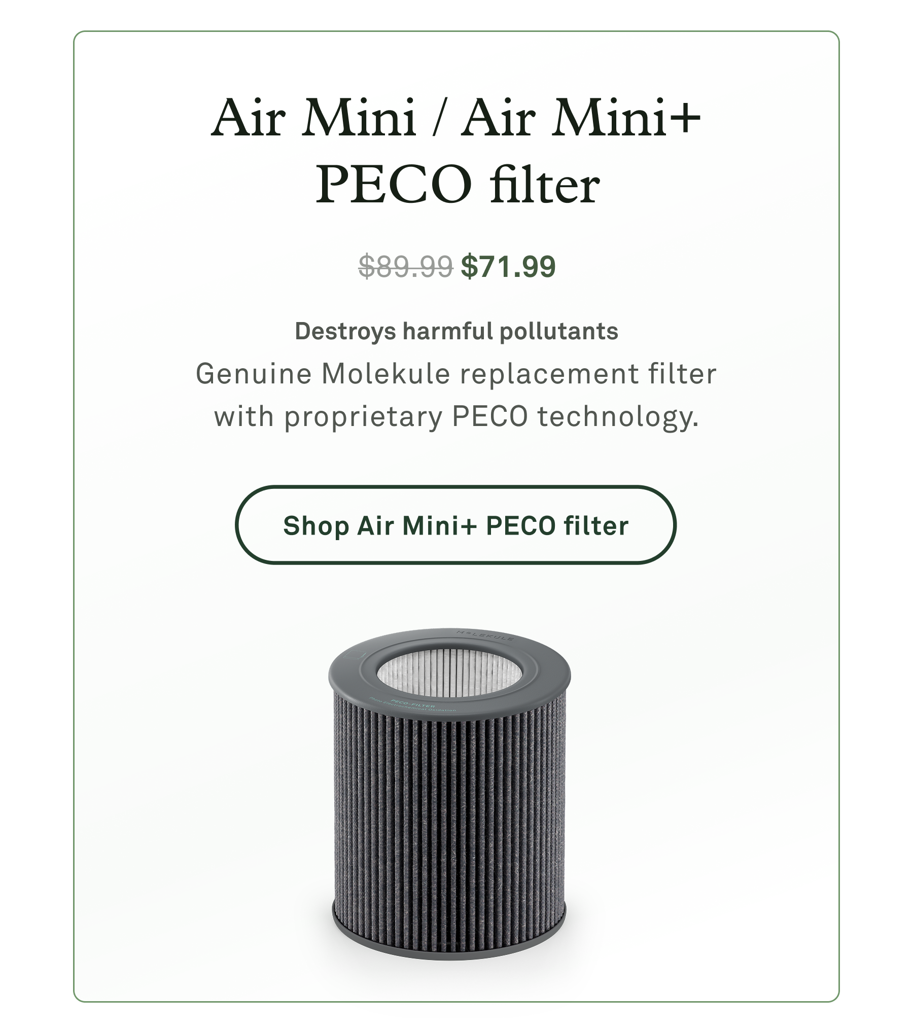 Air Mini / Air Mini+ PECO filter