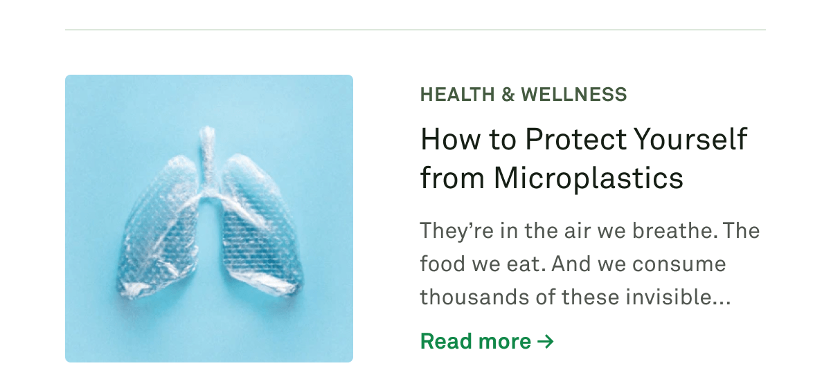 How to Protect Yourself from Microplastics