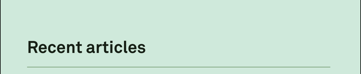 Recent Articles Recent Articles