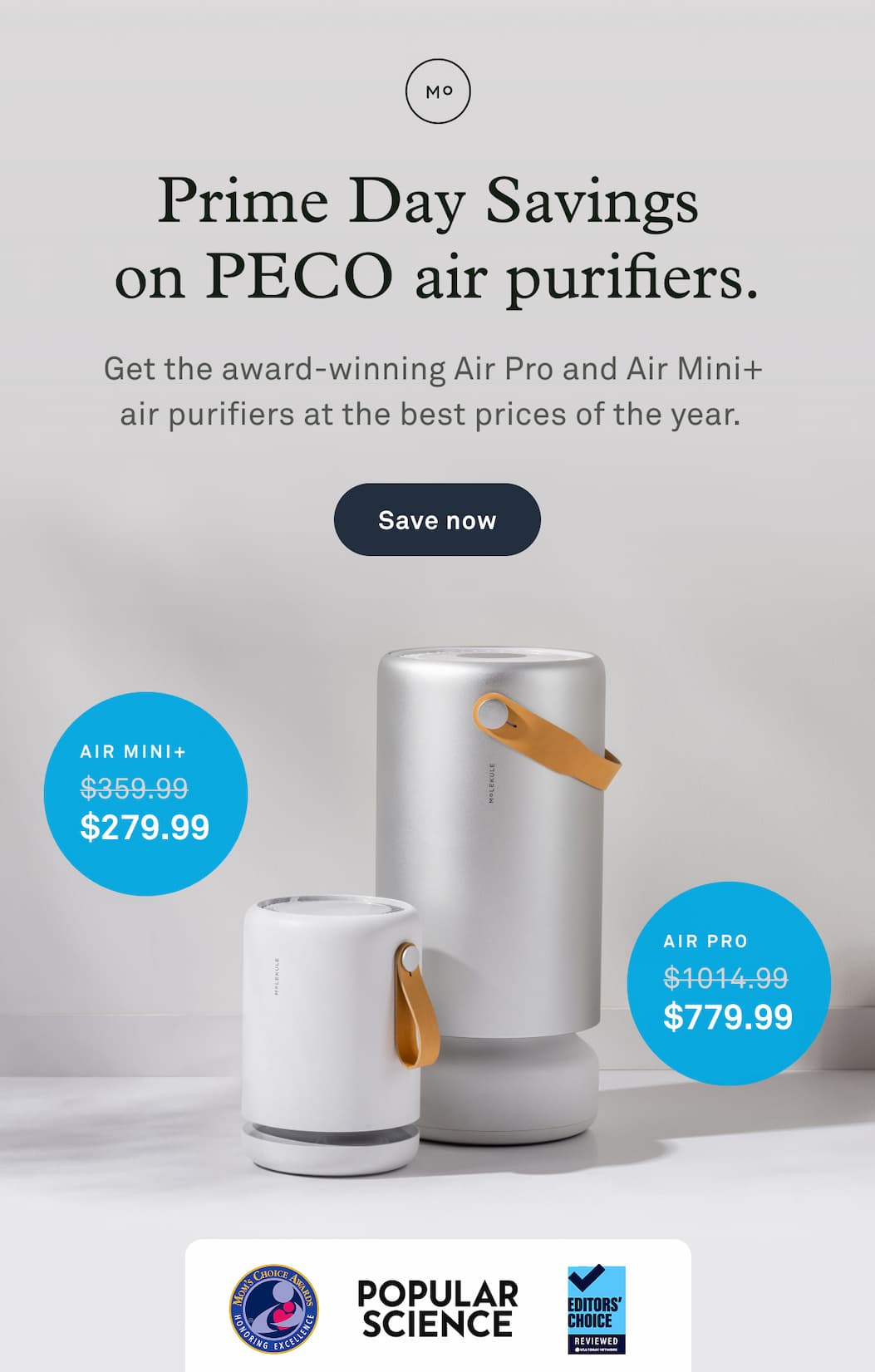 Prime Day Savings on PECO air purifiers