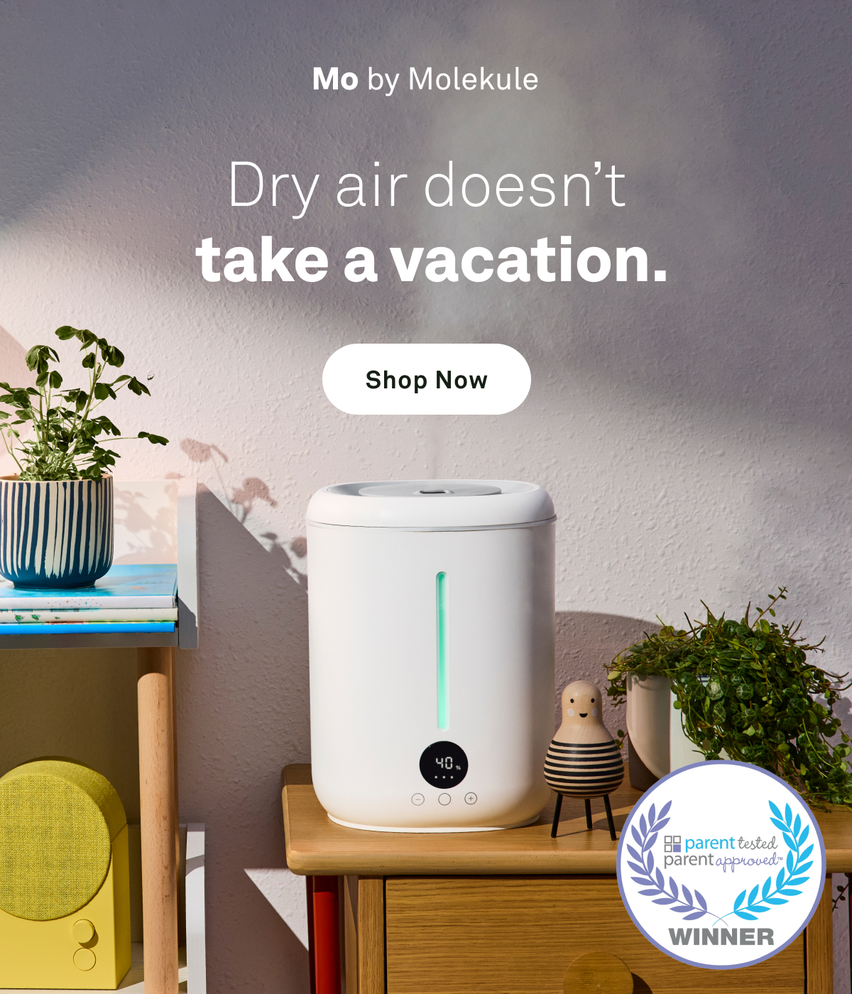 Dry air doesn't take a vacation. Shop now.