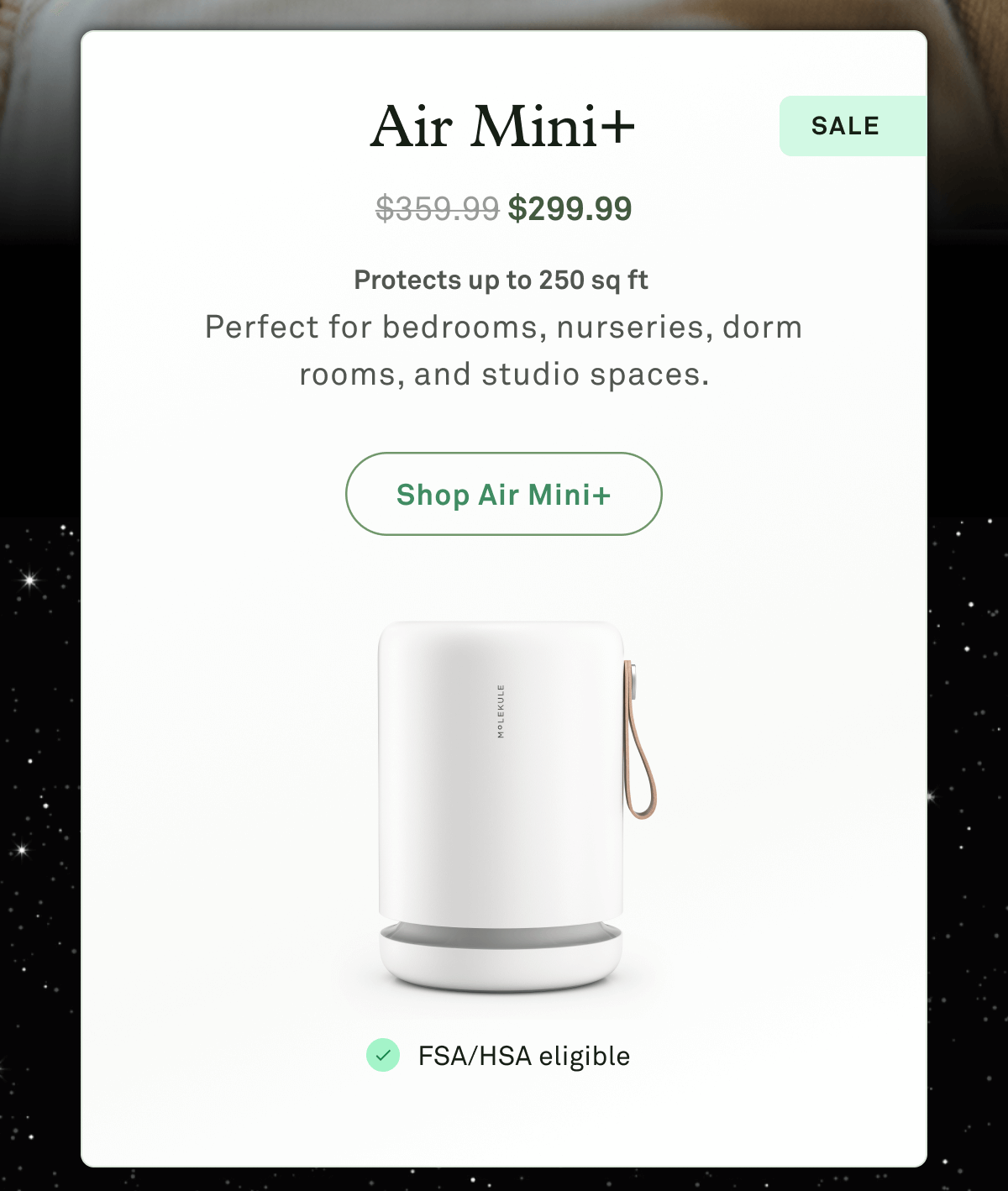 Air Mini+ with PECO-HEPA Tri-Power filter