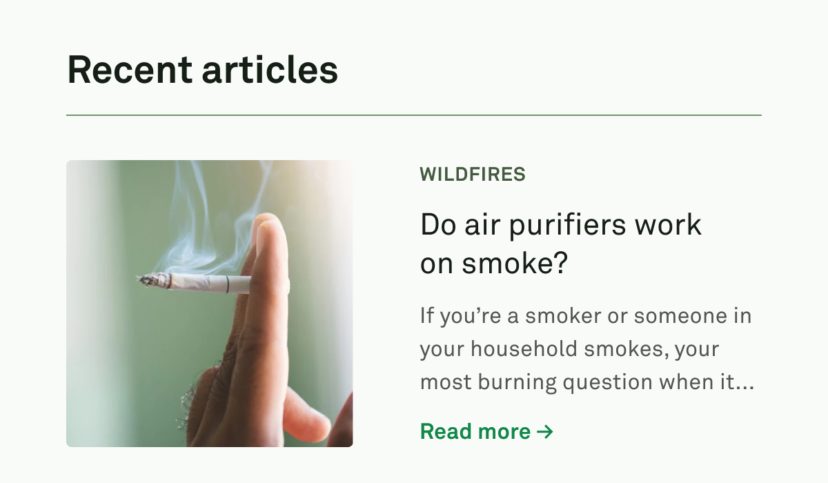 Do air purifiers work on smoke?