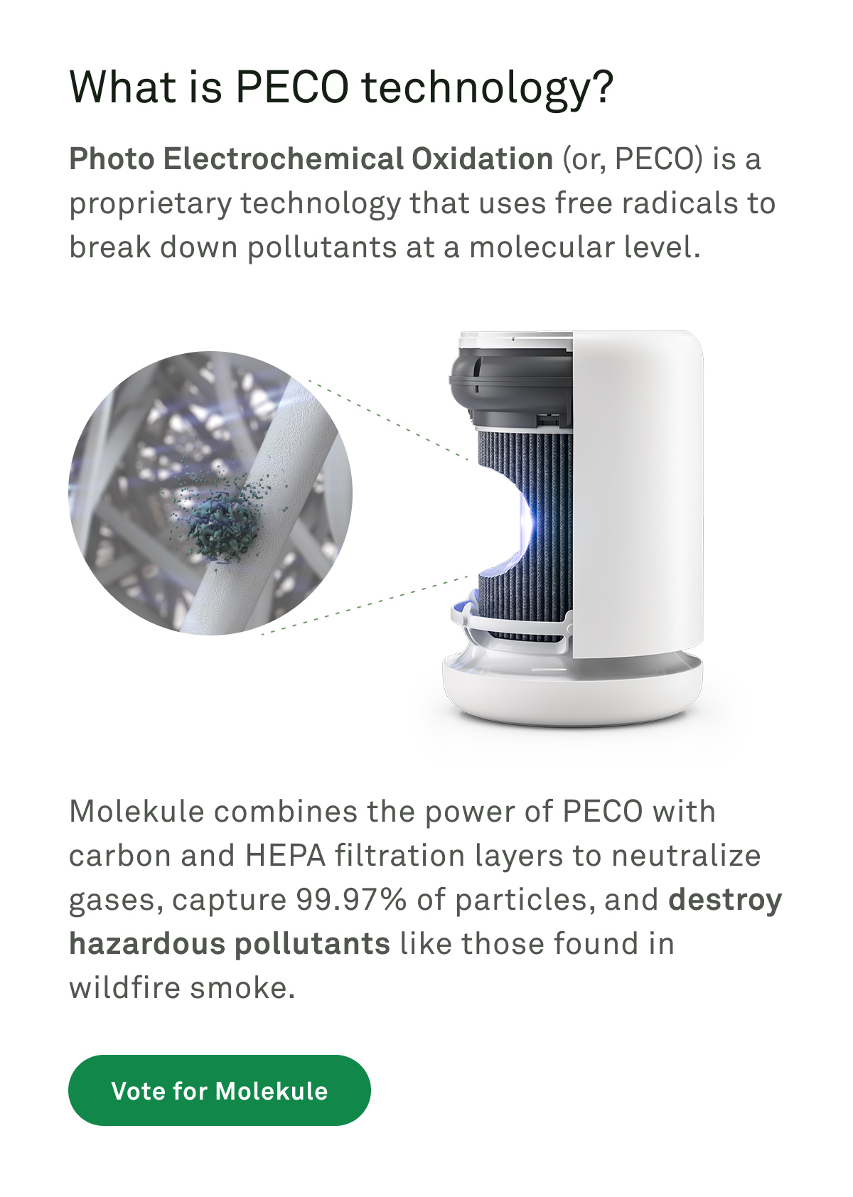 What is PECO technology?
