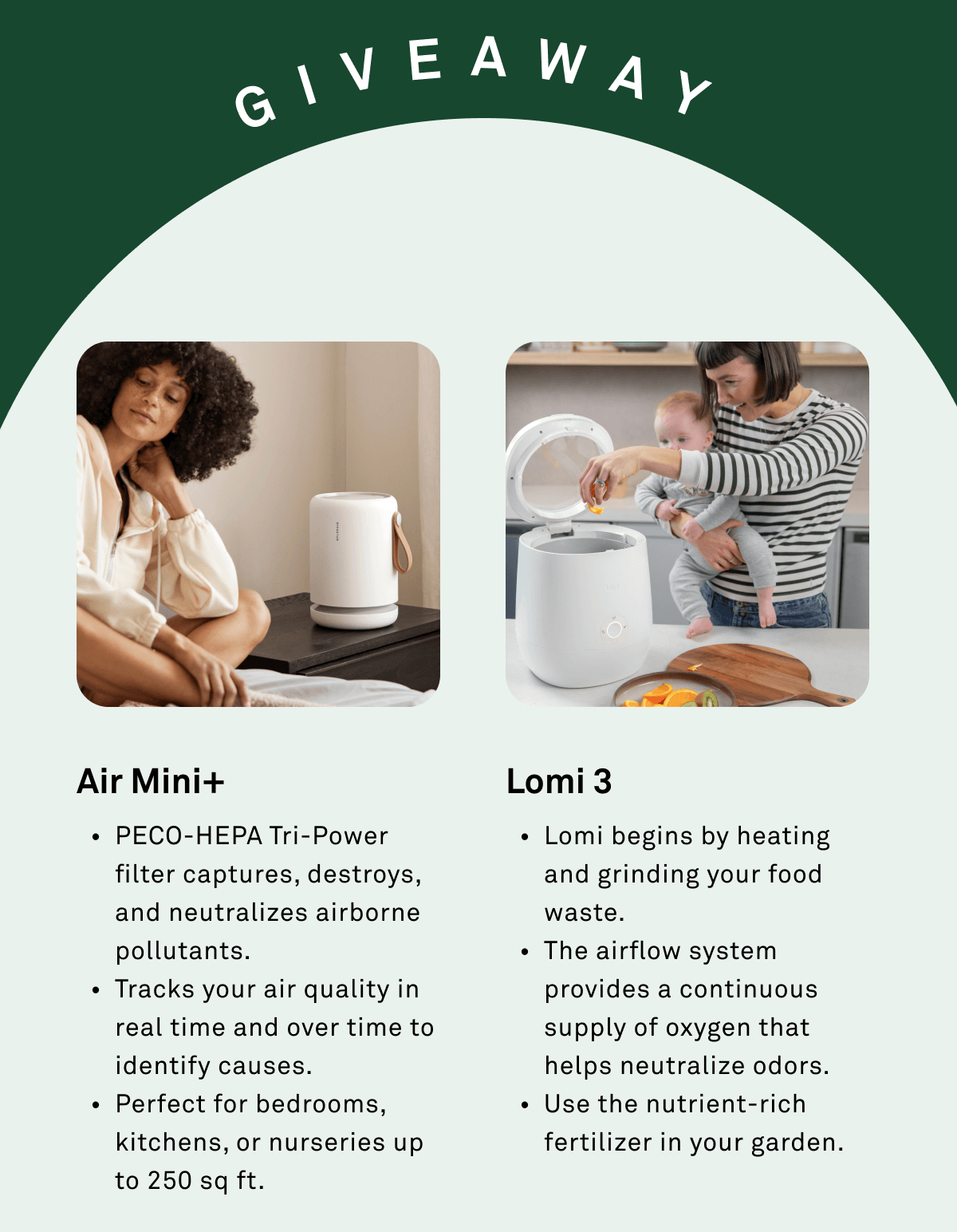 Win an Air Mini+ and Lomi 3 Win an Air Mini+ and Lomi 3
