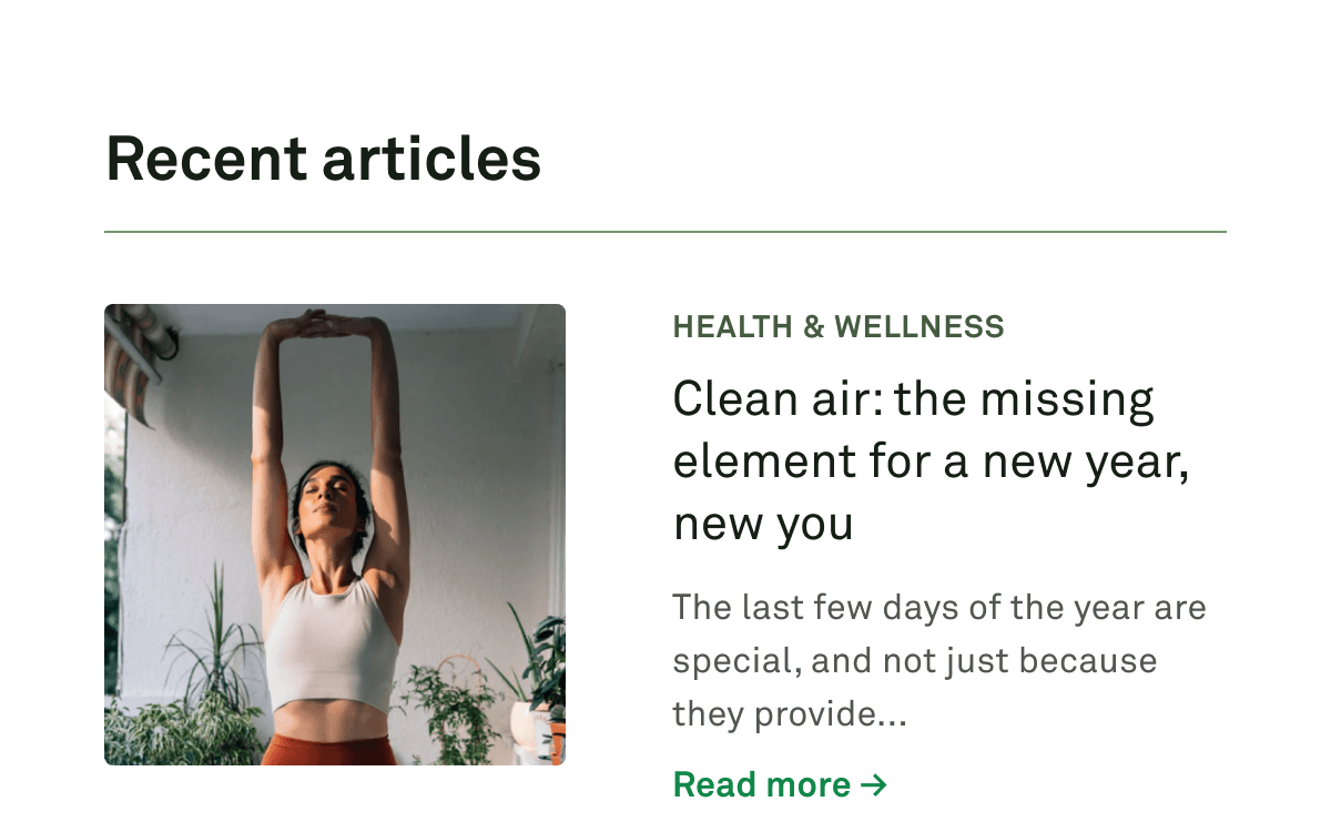 Clear air: the missing element for a new year, new you