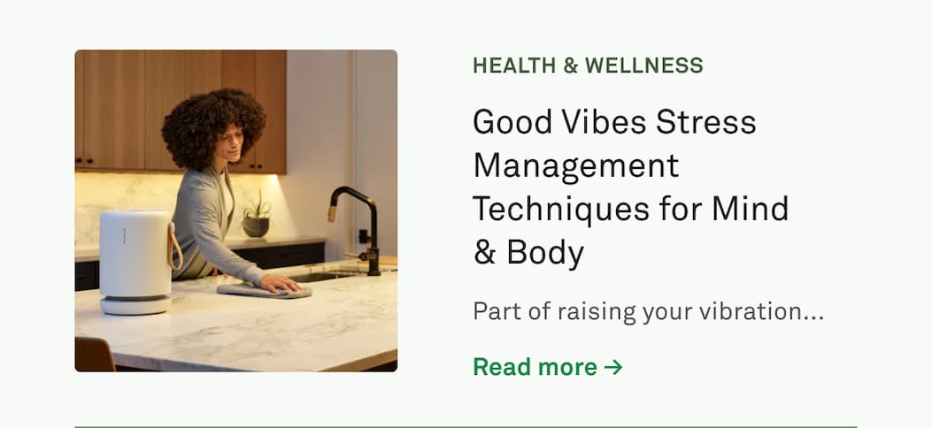 Good Vibes Stress Management Techniques for Mind & Body