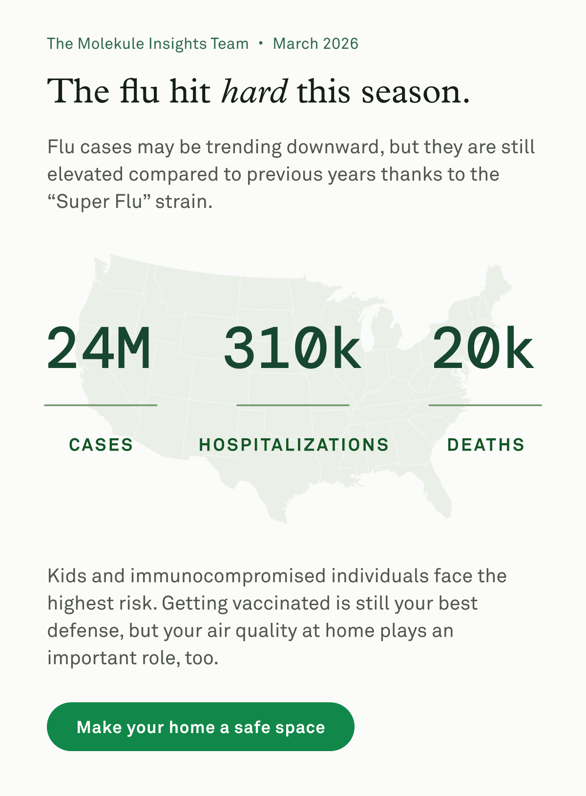 The flu hit hard this season