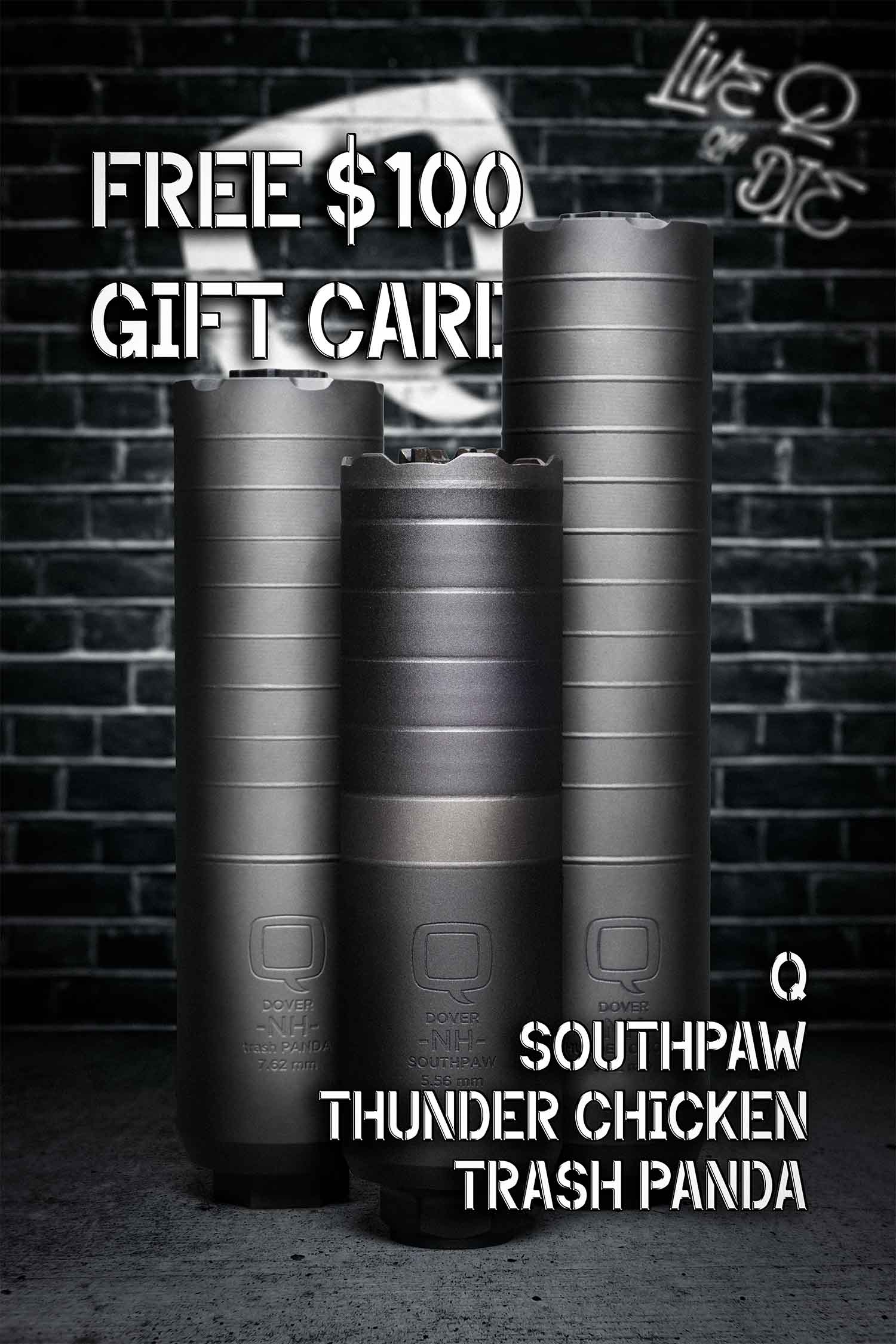 Q Trash Panda, Thunder Chicken, and SouthPaw - Free $100 SiShop GC