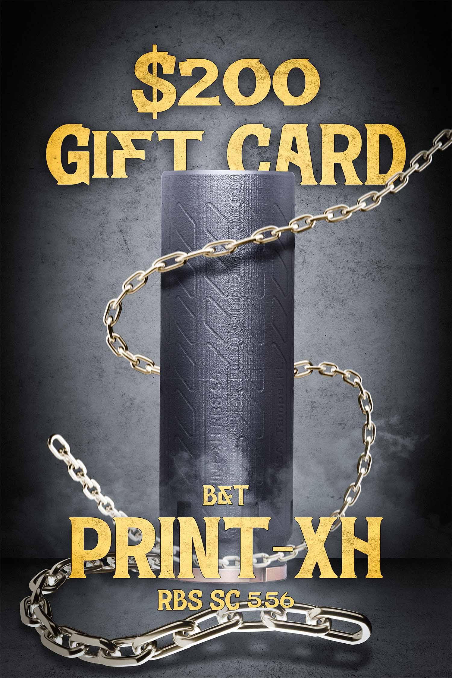 B&T Print-XH RBS SC 5.56 - Free $200 Silencer Shop Gift Card