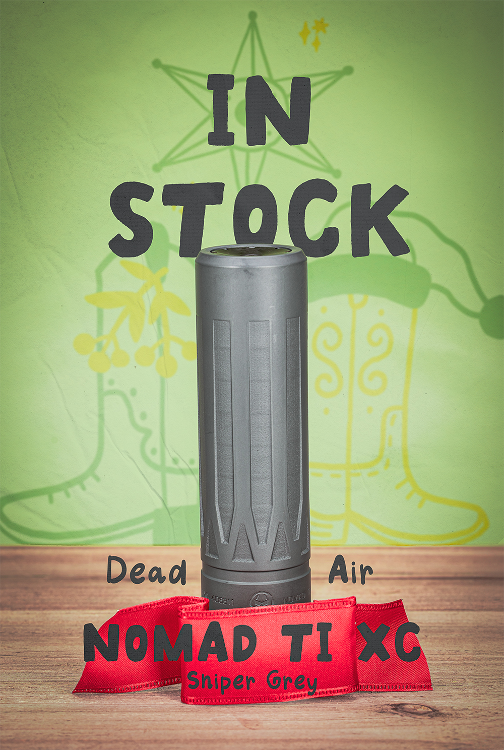 Dead Air Nomad Ti XC Sniper Grey - In Stock