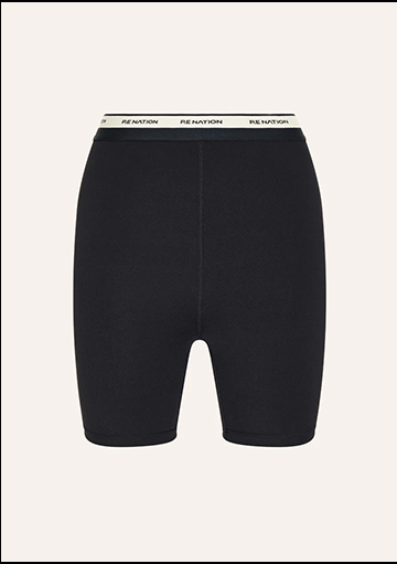 AVANT 5" BIKE SHORT IN BLACK & BISCUIT