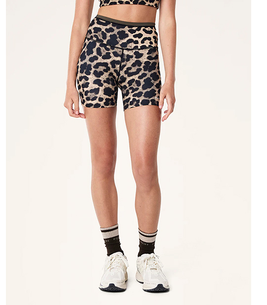 STELLAR 5" BIKE SHORT IN LEOPARD