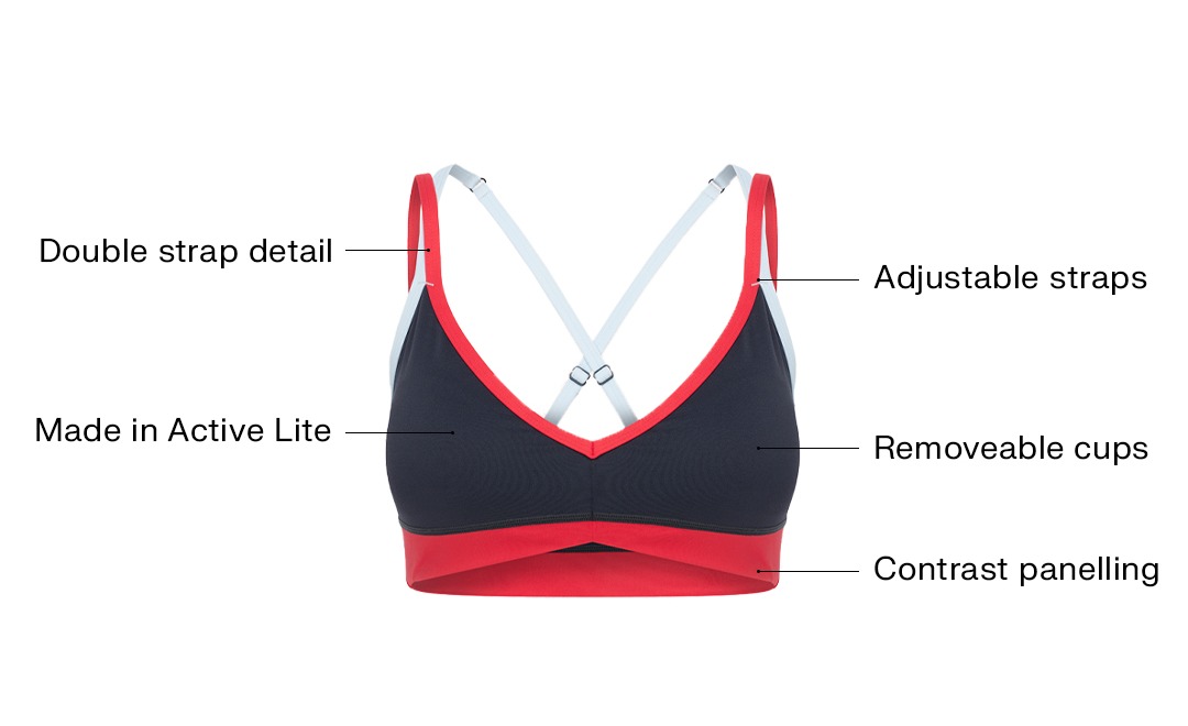 PARAMOUNT SPORTS BRA IN MARINE BLUE