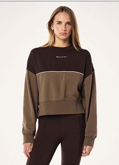 SHIFT SWEAT IN WALNUT