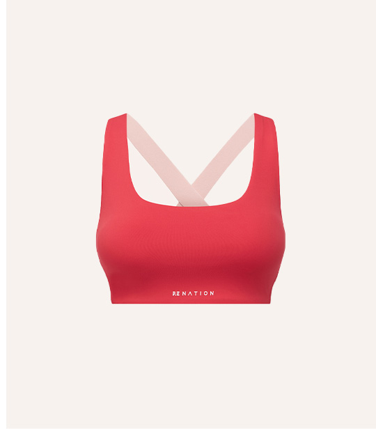 ZONE SPORTS BRA IN STRAWBERRY