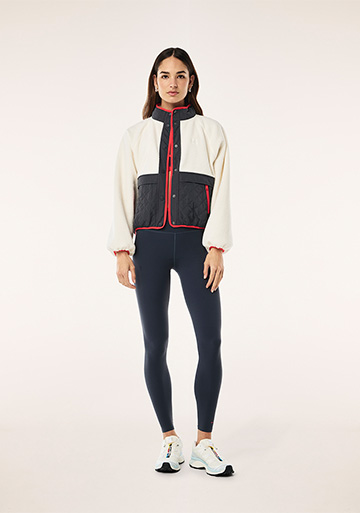 TECHNIQUE QUILT JACKET IN WHISPER WHITE