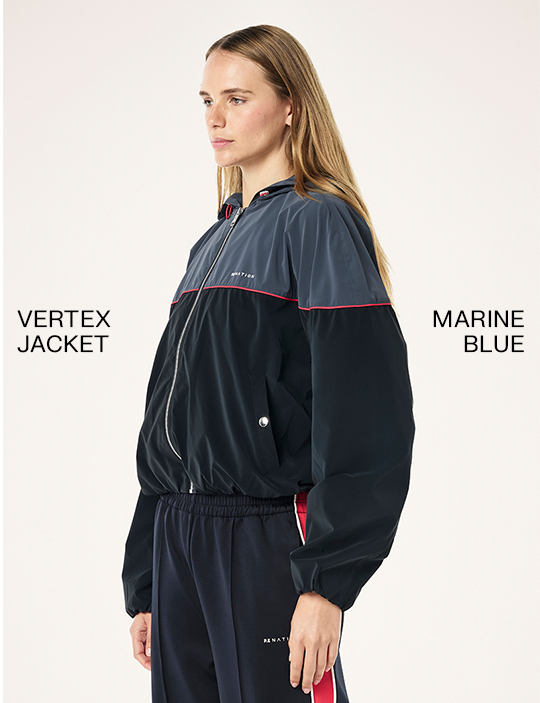 VERTEX JACKET IN MARINE BLUE