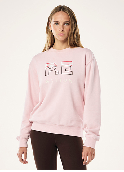 HEADS UP SWEAT IN CHALK PINK