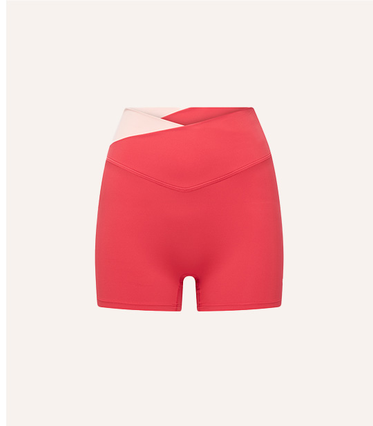 WANDER 3" BIKE SHORT IN STRAWBERRY