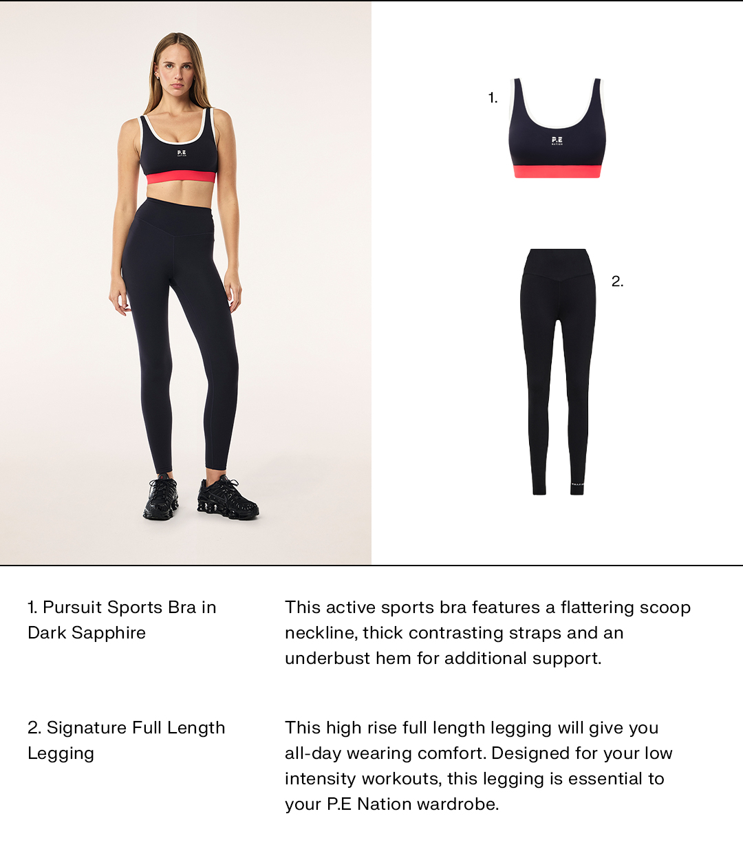 PURSUIT SPORTS BRA IN DARK SAPPHIRE