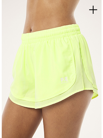 Stride running shorts in lime