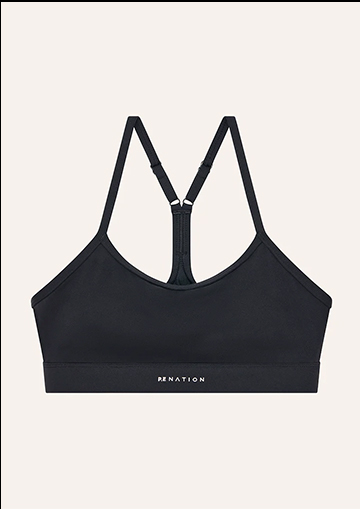 FAIRMONT SPORTS BRA IN BLACK
