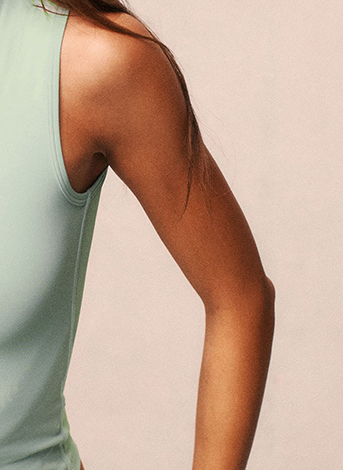 Foundation muscle tank in dusty mint