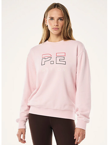 Heads up sweat in chalk pink